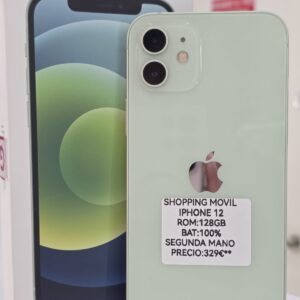 iPhone 12 de 128GB/100% bat factura garantía