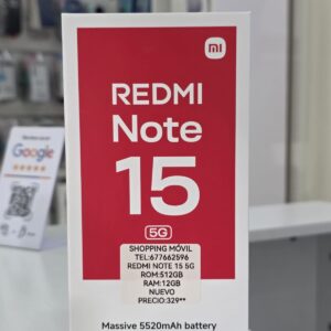 Xiaomi REDMI note 15 5G 512/12GB RAM nuevo precintado