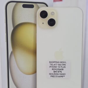 iPhone 15 plus de 256GB/87% bat factura garantía