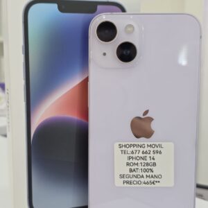 iPhone 14 de 128GB/100% bat factura garantía perfecto